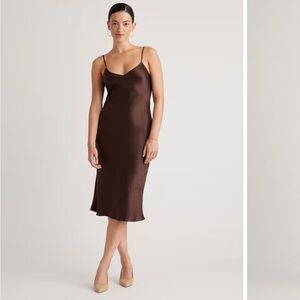 Quince 100% Washable Silk Slip Dress